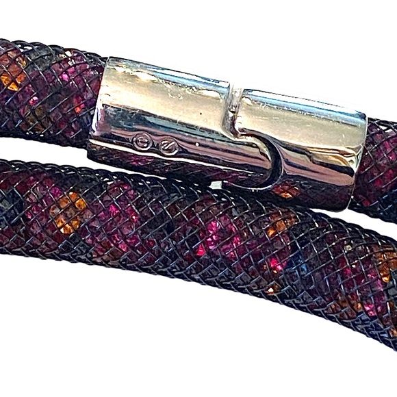 SWAROVSKI Multi Colored Crystal Mesh Bracelet Wrap - Picture 2 of 3